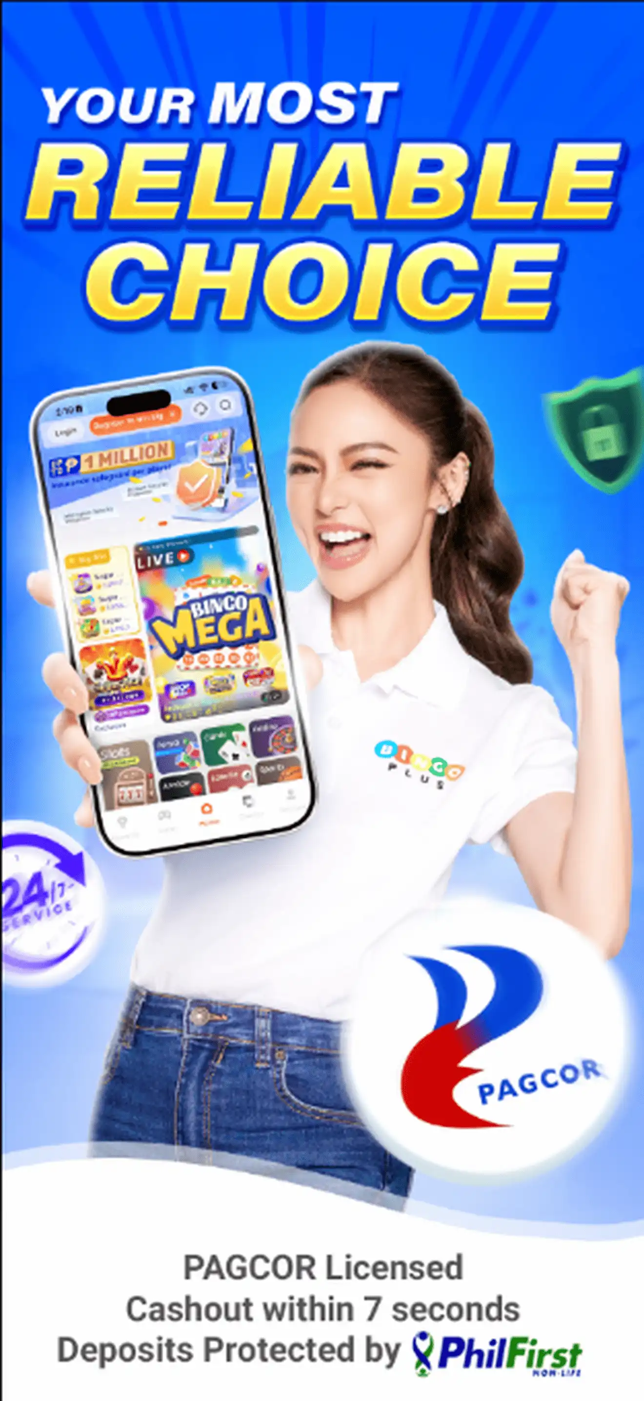 Live bingo game inside the BingoPlus mobile app