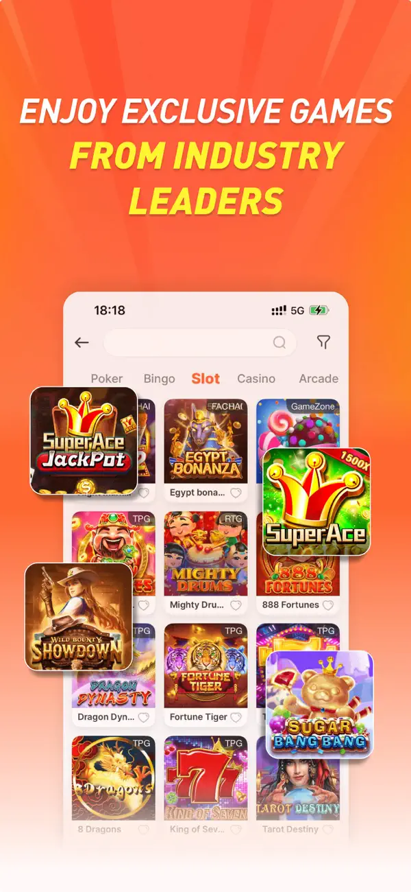 BingoPlus Slot Machine Interface