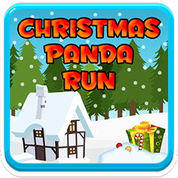 30-Christmas Panda Running