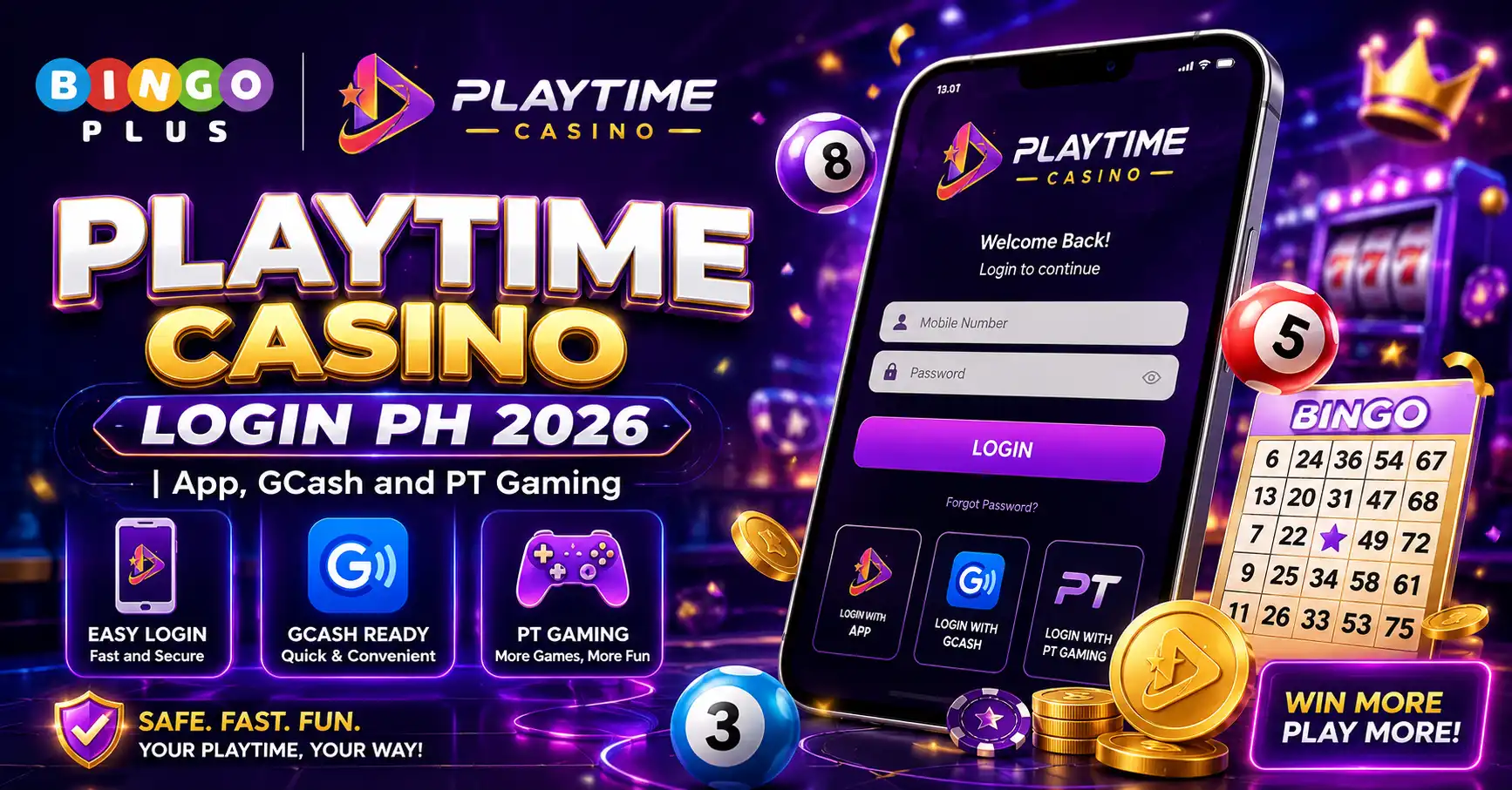 Playtime Casino Login PH 2026 App, GCash and PT Gaming
