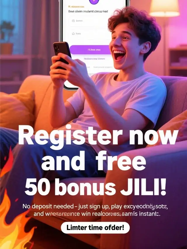 🎰 Free 50 JILI Register Bonus – Sign Up Now!