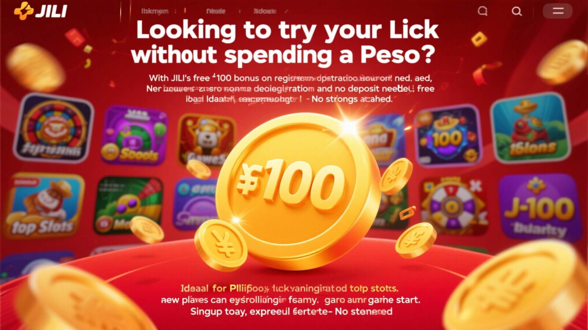 jili free 100 bonus registration no deposit