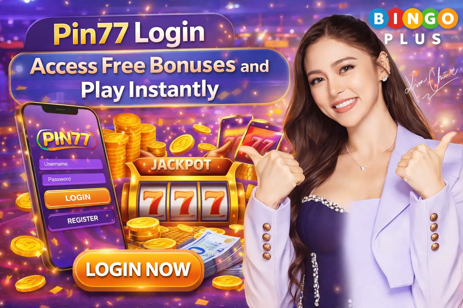 Pin77 Login – Access Free Bonuses and Play Instantly