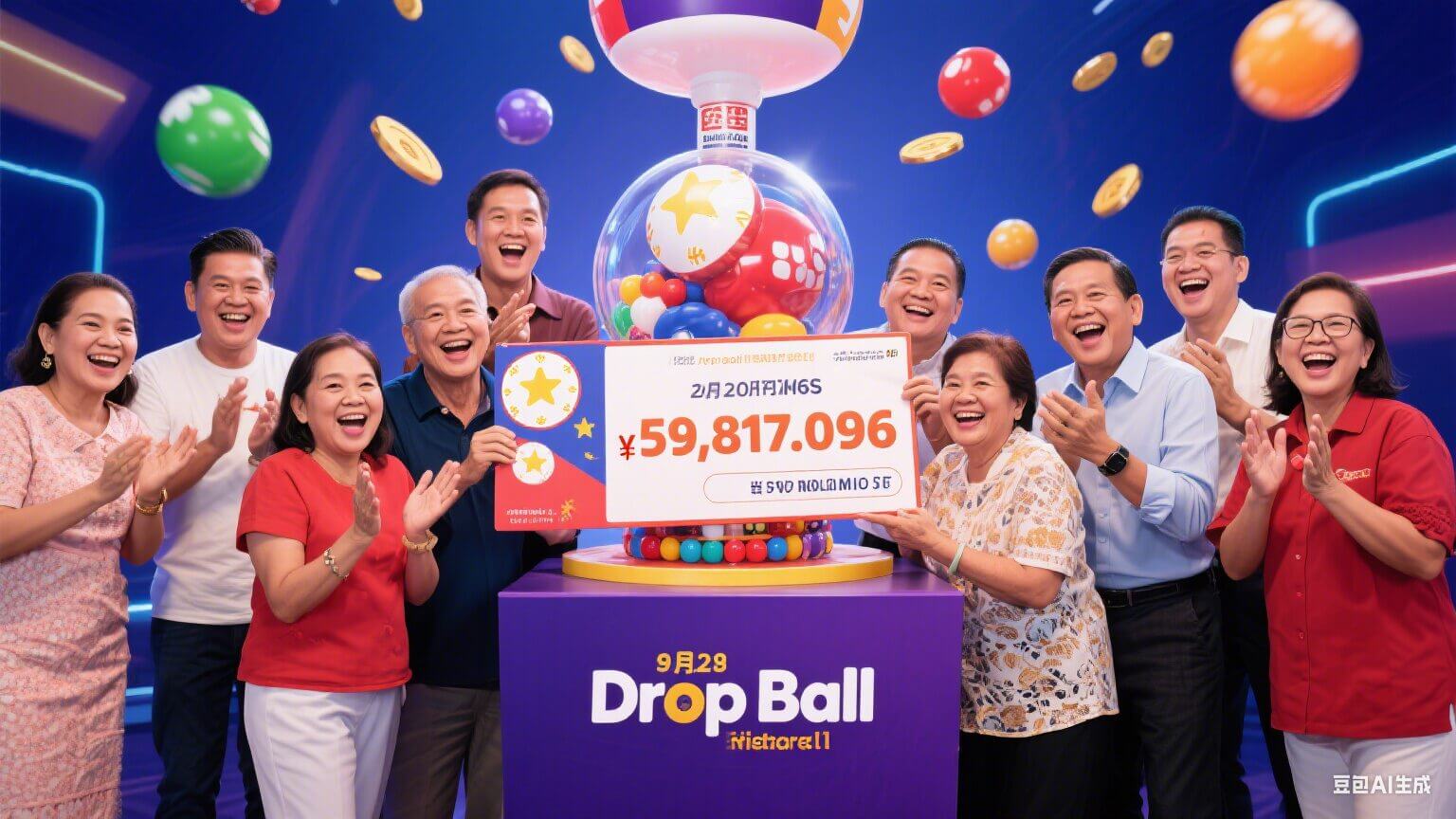 10 players shared a ₱59,817,096 Drop Ball jackpot on Aug 28, becoming instant millionaires. 🎉