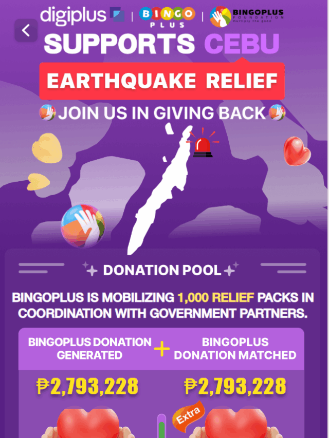 Cebu Earthquake Relief by BingoPlus Foundation