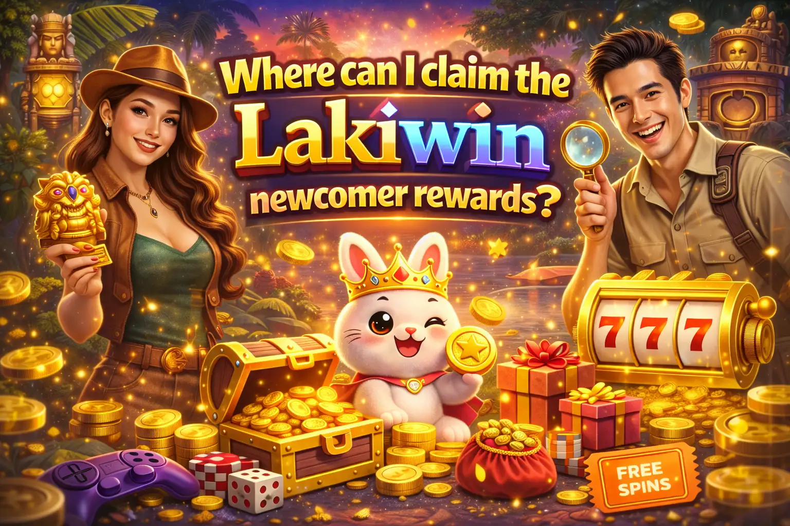 Where can I claim the Lakiwin newcomer rewards