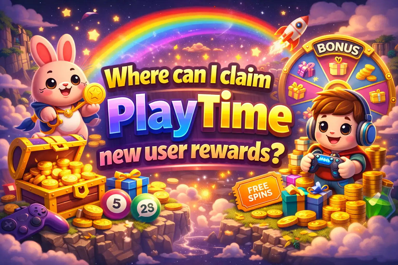 Where can I claim PlayTime new user rewards