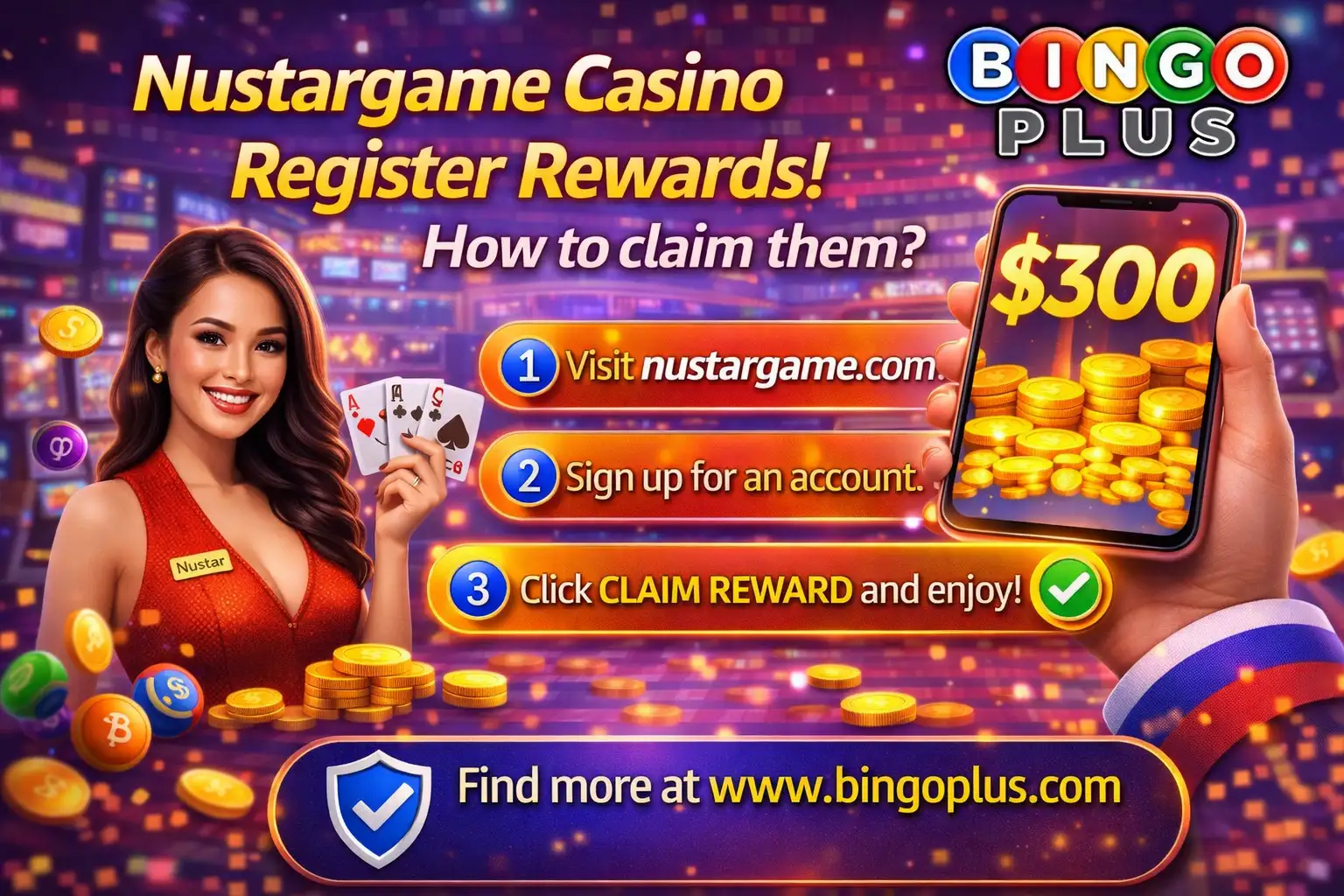 Nustargame Casino Register Rewards! How to claim them