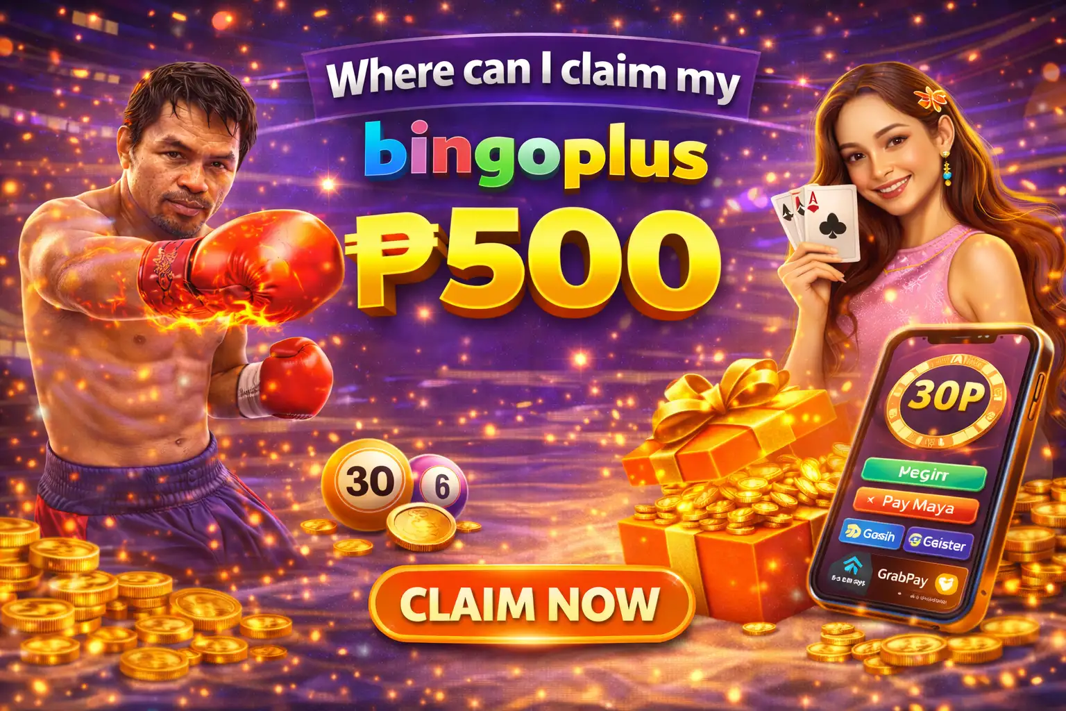 Where can I claim my bingoplus ₱500 reward