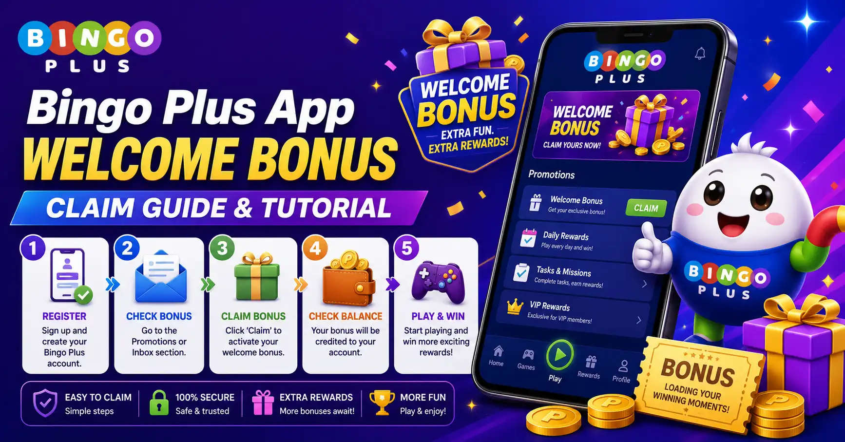 Bingo Plus App Welcome Bonus Claim Guide & Tutorial