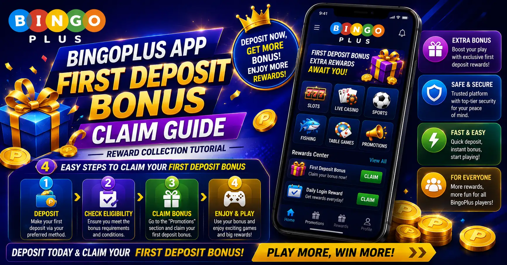 BingoPlus App First Deposit Bonus Claim Guide – Reward Collection Tutorial