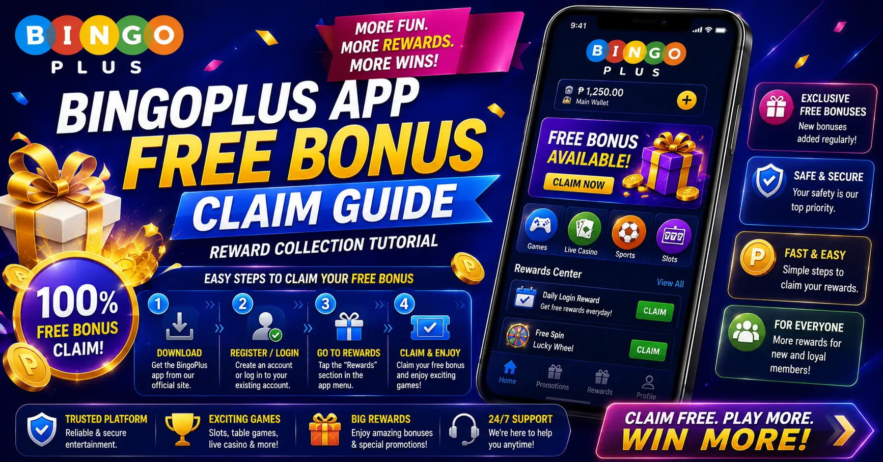 BingoPlus App Free Bonus Claim Guide – Reward Collection Tutorial