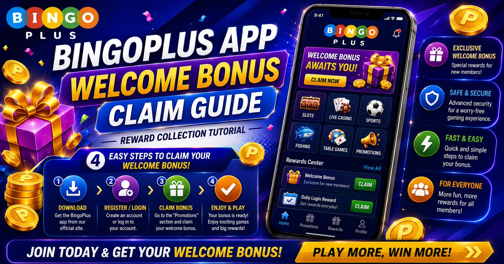 BingoPlus App Welcome Bonus Claim Guide – Reward Collection Tutorial
