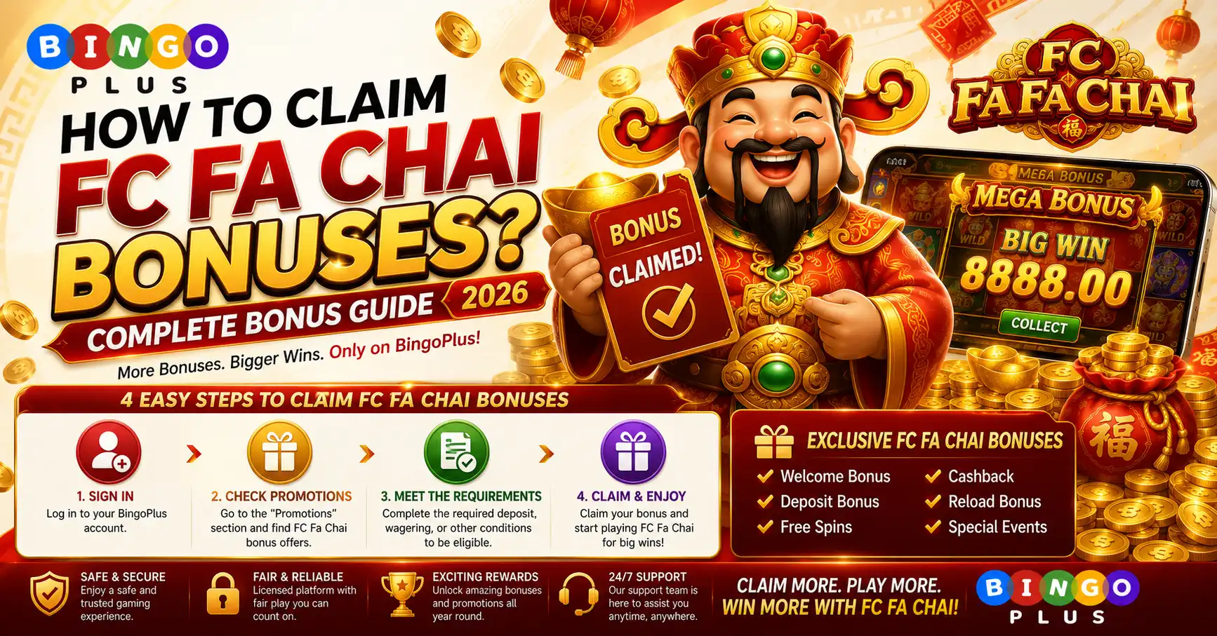 How to Claim FC Fa Chai Bonuses Complete Bonus Guide 2026