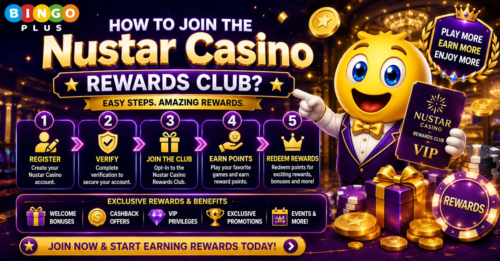 How Do I Join the Nustar Casino Rewards Club? 1 How to Join the Nustar Casino Rewards Club