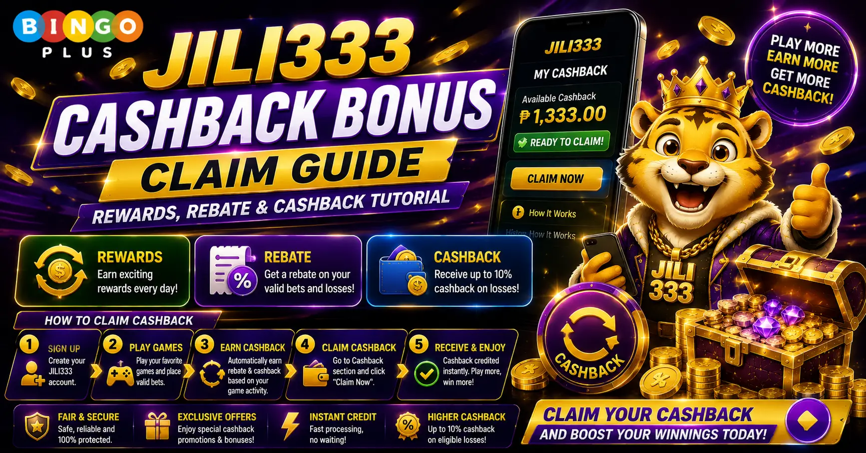 Jili333 Cashback Bonus Claim Guide – Rewards, Rebate & Cashback Tutorial
