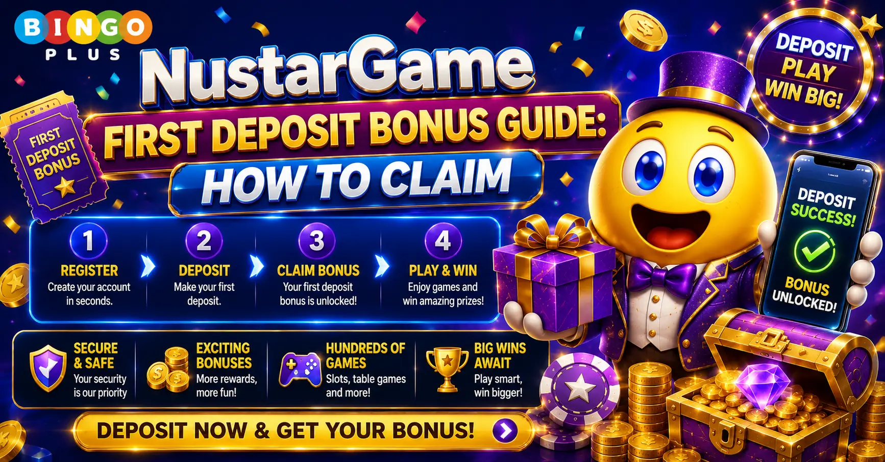 NustarGame First Deposit Bonus Claim Guide 1 NustarGame First Deposit Bonus Guide How to Claim