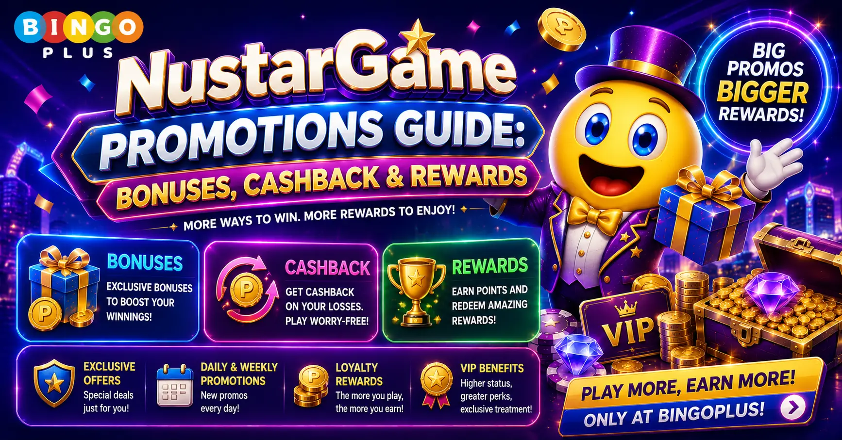 NustarGame Promotions Guide Bonuses, Cashback & Rewards