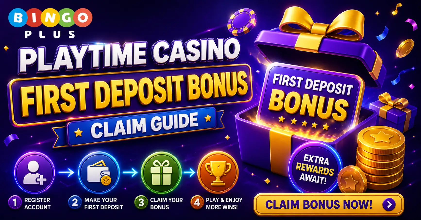 PlayTime Casino First Deposit Bonus Claim Guide