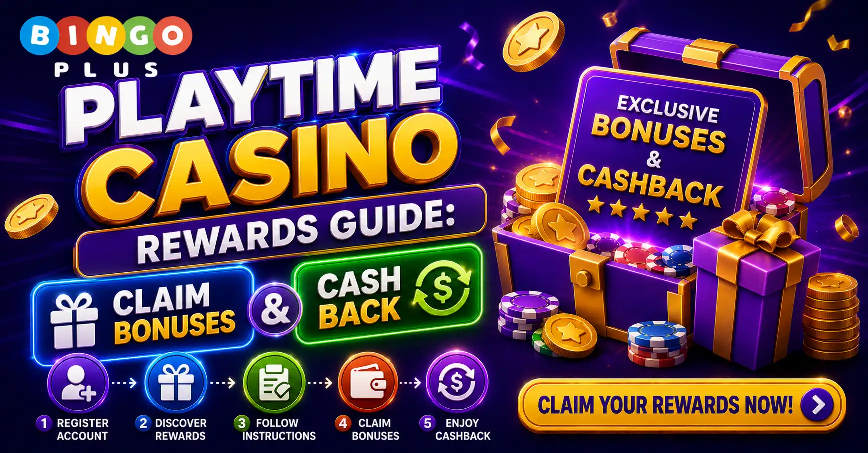 PlayTime Casino Rewards Claim Guide 1 PlayTime Casino Rewards Guide Claim Bonuses Cashback