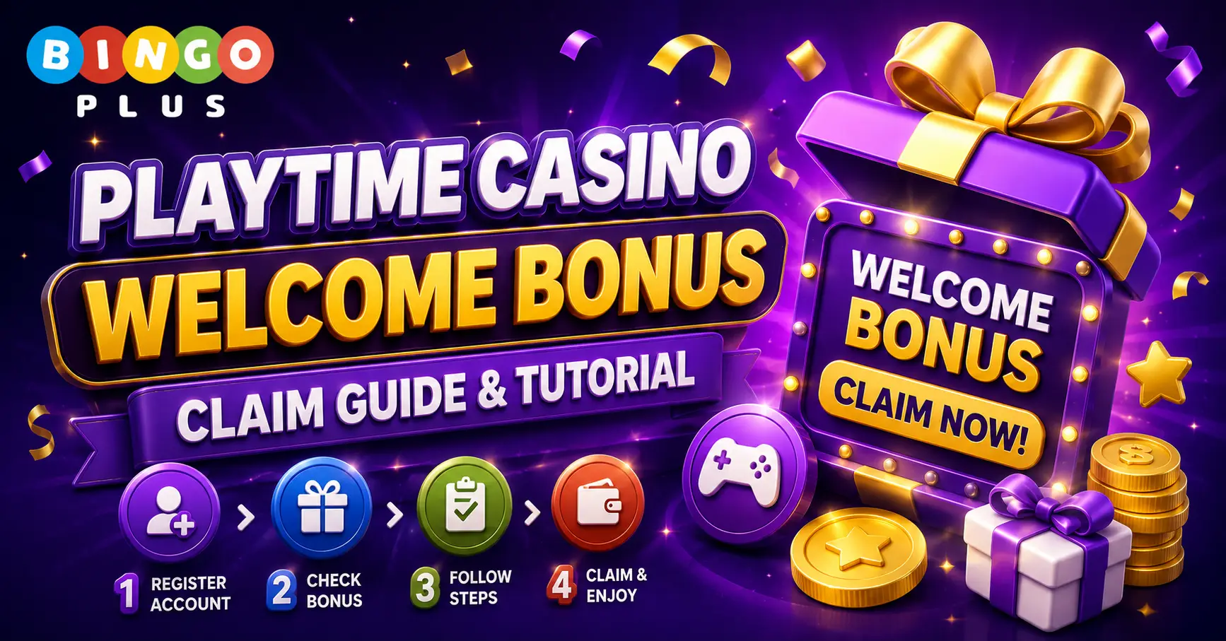 PlayTime Casino Welcome Bonus Claim Guide & Tutorial