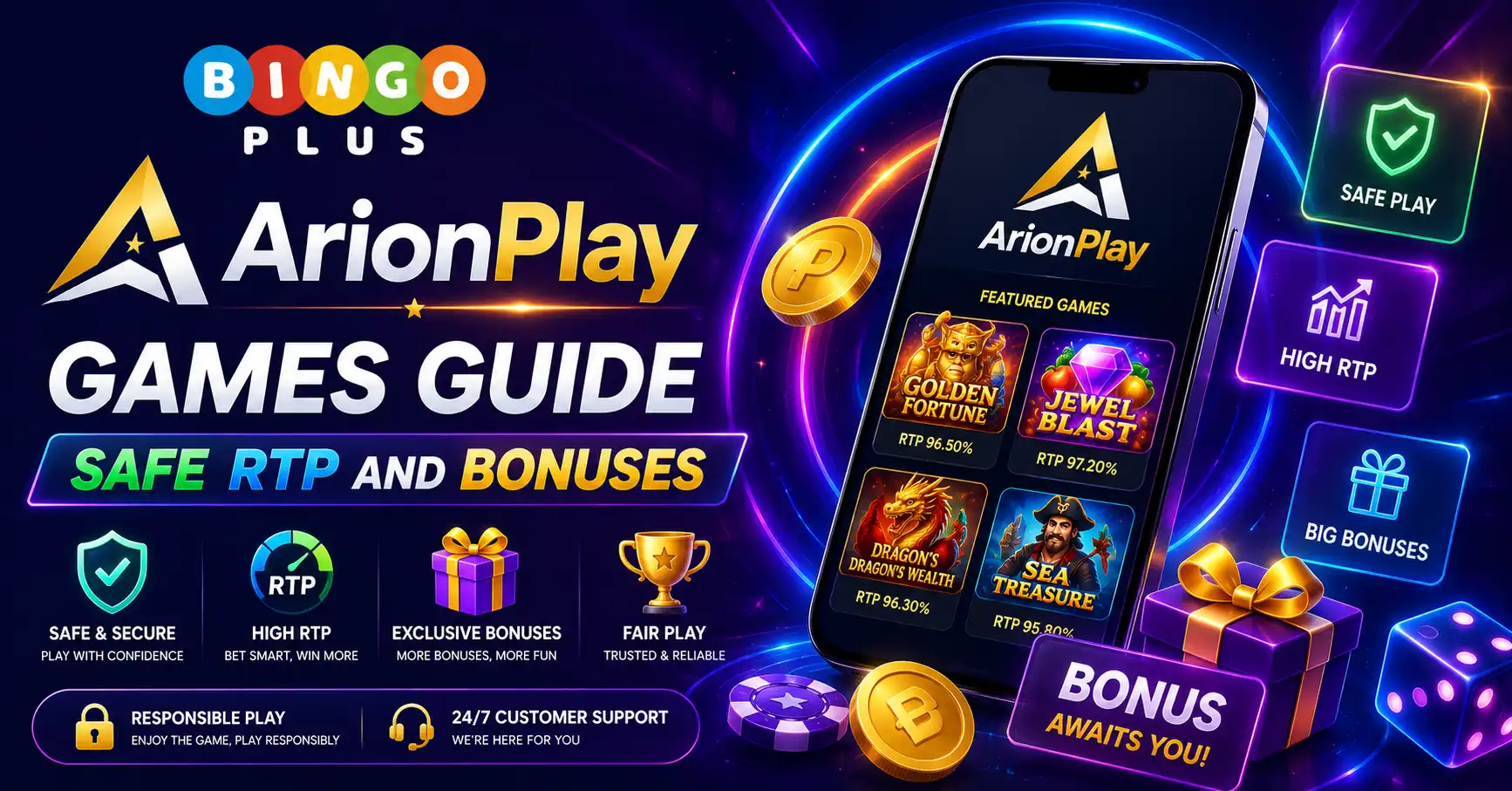ArionPlay Games Guide Safe RTP and Bonuses