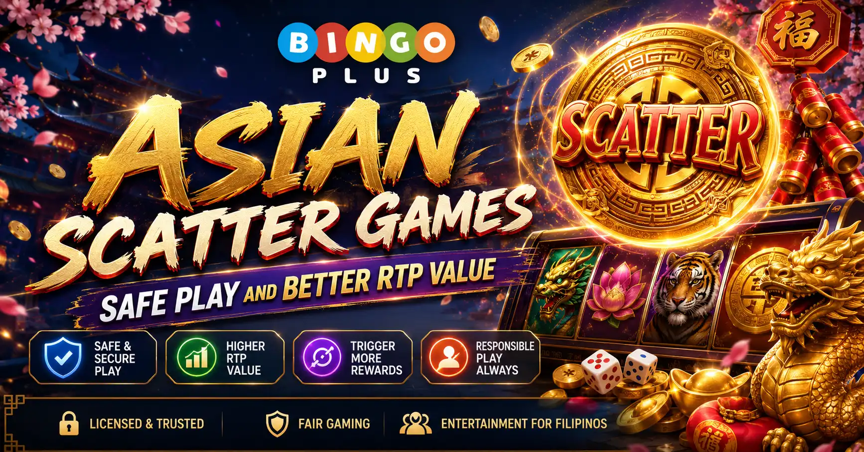 Asian Scatter Games Safe Play and Better RTP Value