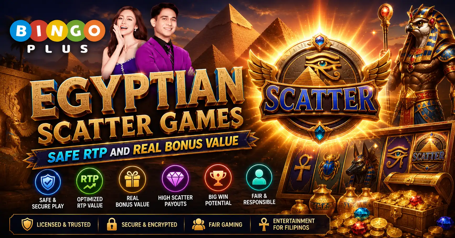 Egyptian Scatter Games Safe RTP and Real Bonus Value