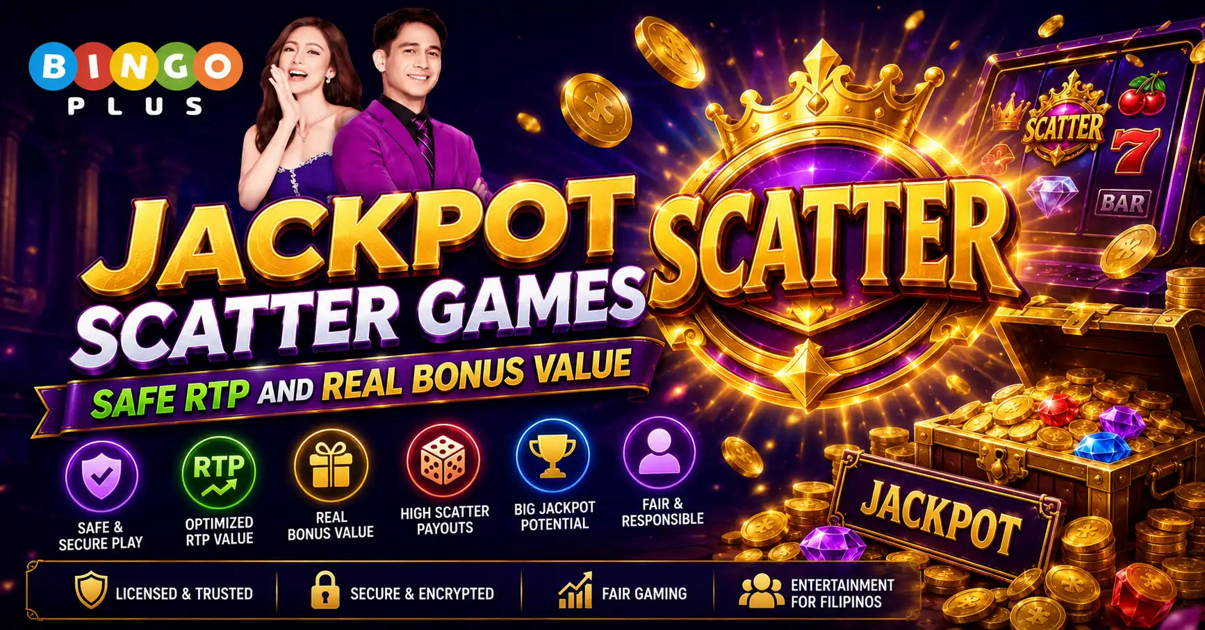 Jackpot Scatter Games Safe RTP and Real Bonus Value