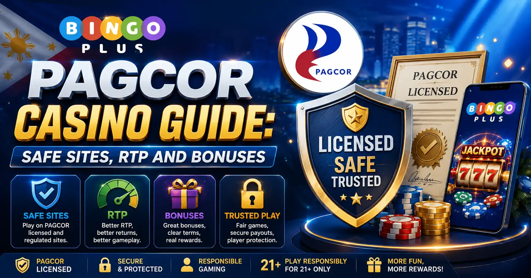 PAGCOR Casino Guide Safe Sites, RTP and Bonuses