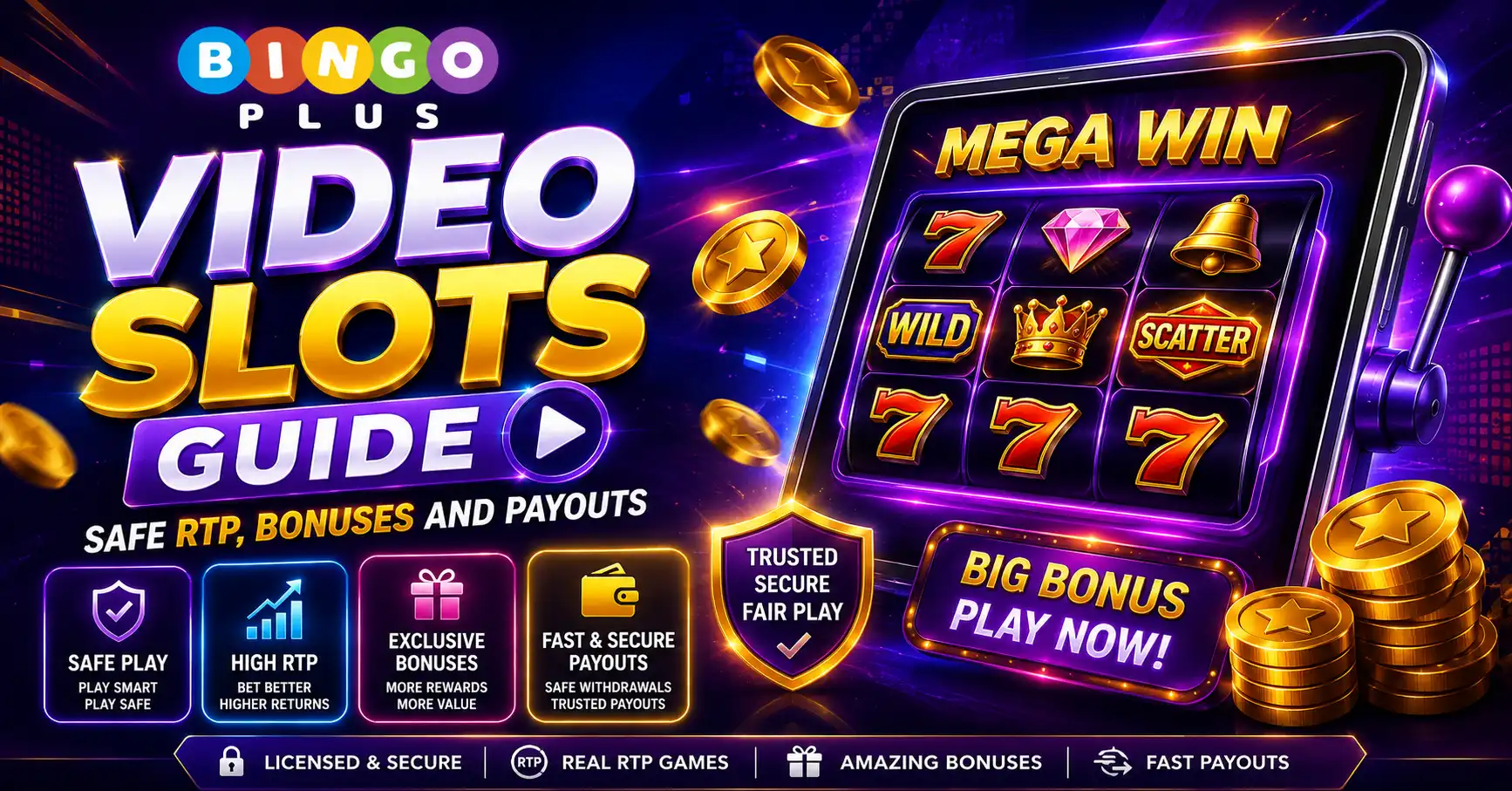 Video Slots Guide Safe RTP, Bonuses and Payouts