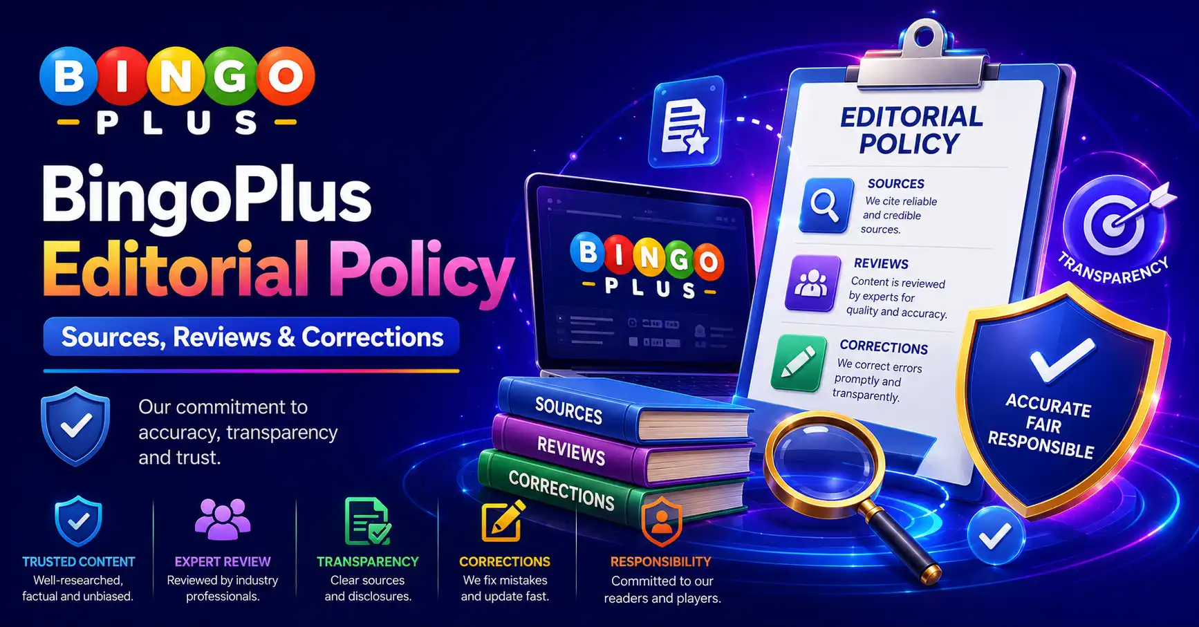 BingoPlus Editoria Policy Sources Reviews Corrections