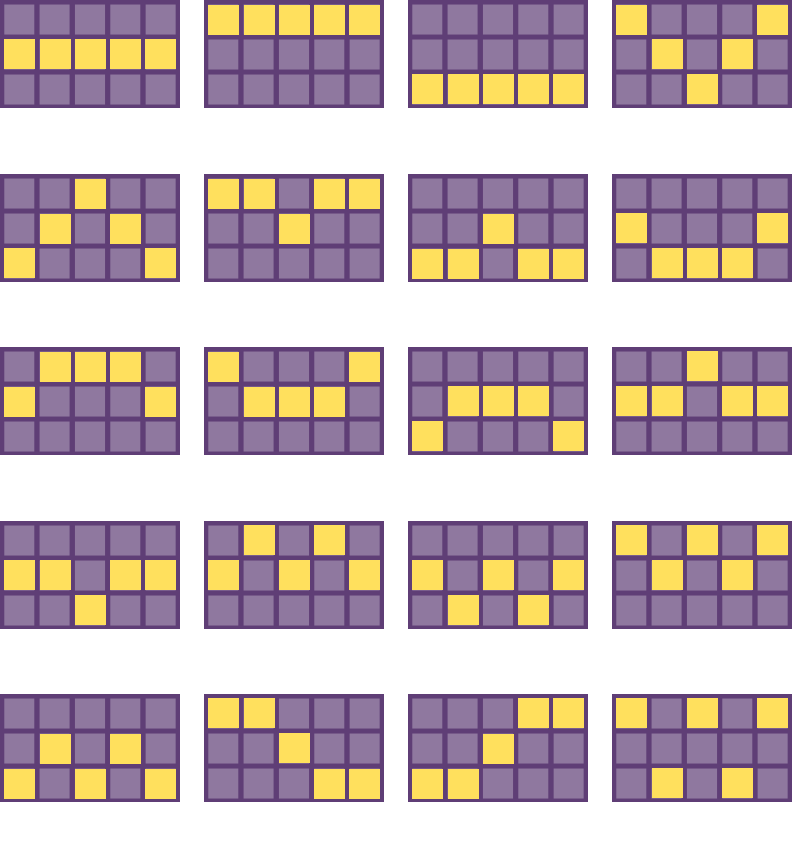 20 Fixed Paylines Grid