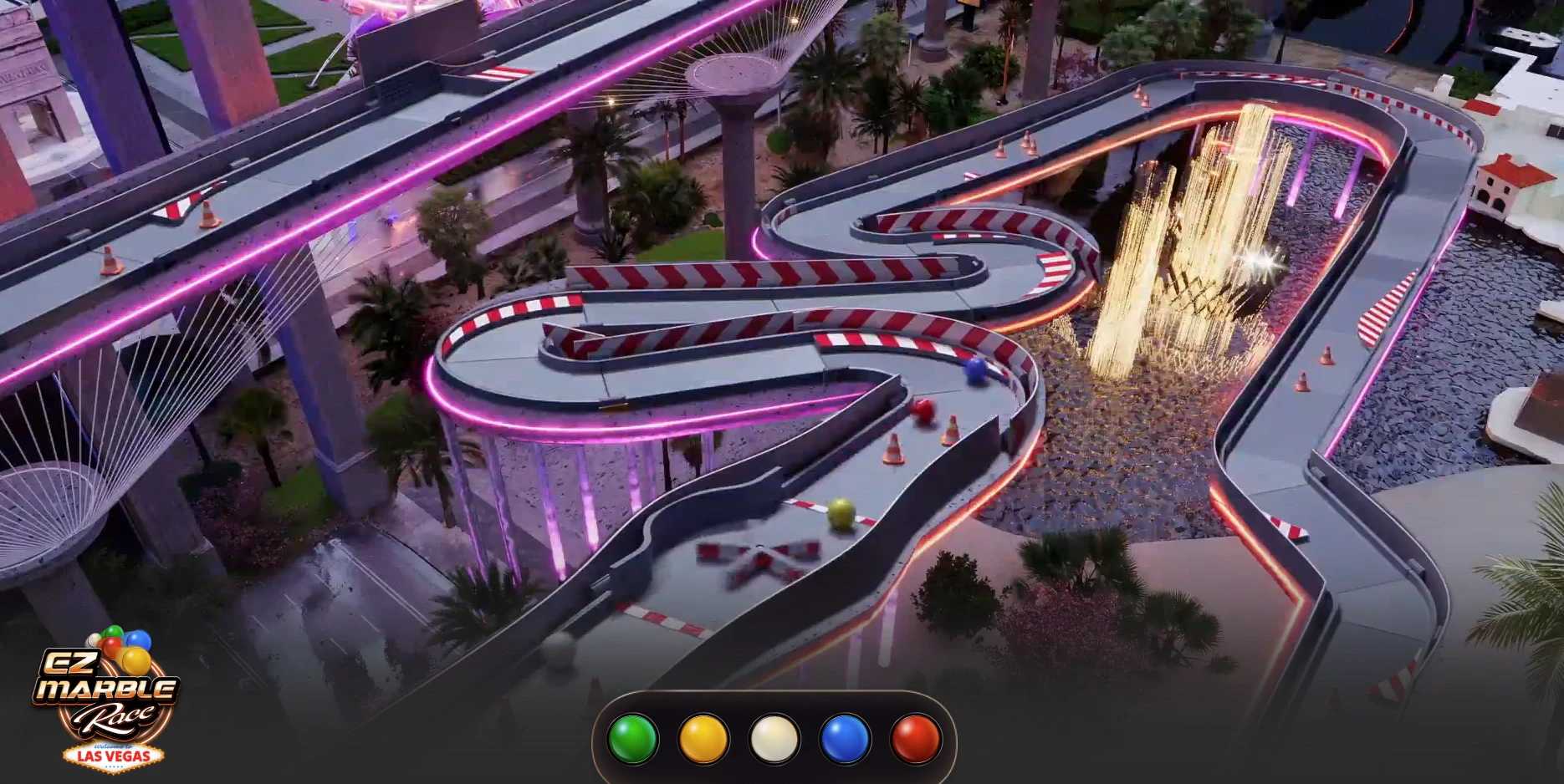 Marble Race Las Vegas 4 EZ Marble Race Las Vegas | Live Casino Game from Ezugi