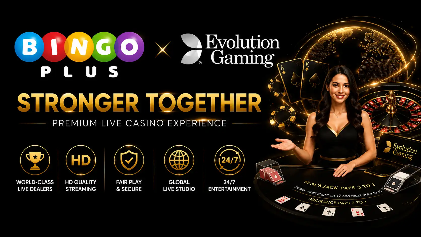 BingoPlus × Evolution Gaming
