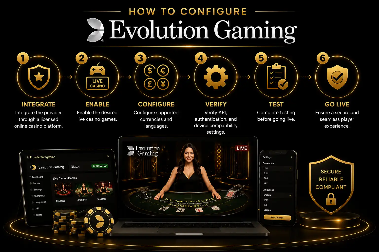 How to configure Evolution Gaming